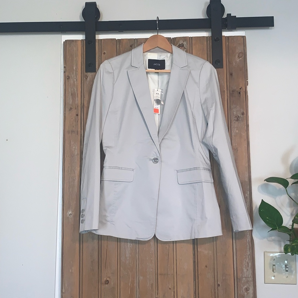 Jacob Women’s Light Gray Single-Button Blazer